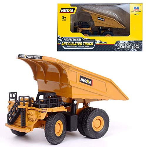 Gemini&Genius 1?60 Scale Diecast Articulated Dump Truck Engineering Vehicle Construction Alloy Model Toys for Kids and Decoration for House (Articulated Truck)