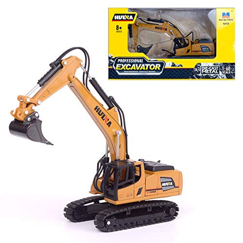 Gemini&Genius 1?60 Scale Diecast Articulated Dump Truck Engineering Vehicle Construction Alloy Model Toys for Kids and Decoration for House (Excavator)