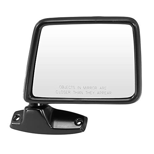 ECCPP Passenger Side Mirrors Right Side Rear View Mirrors Manual Adjustment Manual Folding Black Door Mirror Replacement fit for 1983-1992 Ford Ranger 1984-1990 Ford Bronco II