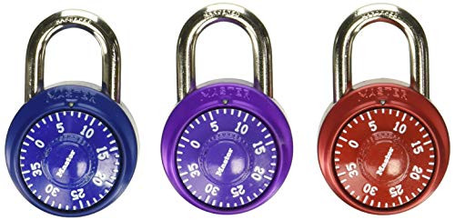 Master Lock 1530T Combination Padlock, Bright Metallic, Each Pack Contains 2 Locks, Colors May Vary, Pack of 4 Master Lock 1530T Combination Padlock, Bright Metallic, Each Pack Contains 2 Locks, Colors May Vary, Pack of 4