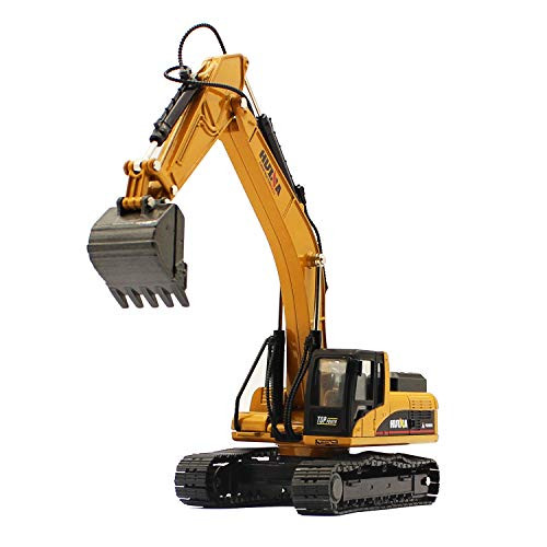 fisca 1/50 Diecast Excavator Metal Model Construction Vehicle Toy