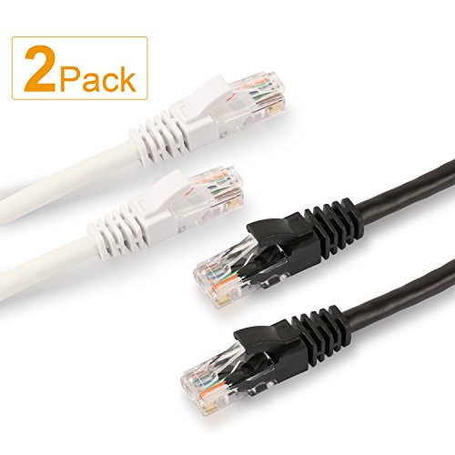 SHD Cat6 Ethernet Cable Network Cable Patch Cable UTP RJ45 Computer Network Cord - 2Pack 10Feet