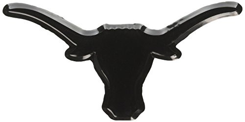 MVP Accessories Texas Longhorns Premium Metal Auto Emblem -Onyx Black