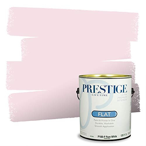 Prestige Interior Paint and Primer in One, Light Rose, Flat, 1-Gallon