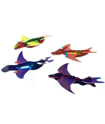 Fun Central 48 Pack - Dinosaur Foam Glider Plane for Kids - Hand Throw Flying Toy Airplane Party Favors - Assorted