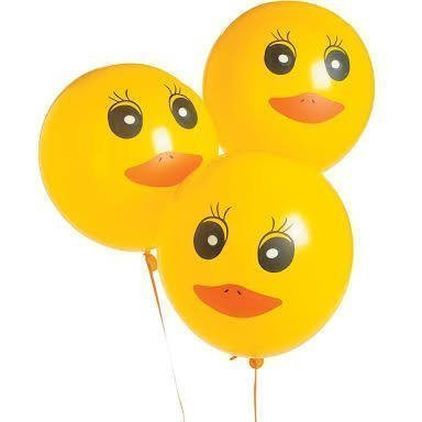 Fun Express Duck Printed Latex Balloons (Party Pack: 96 Count)