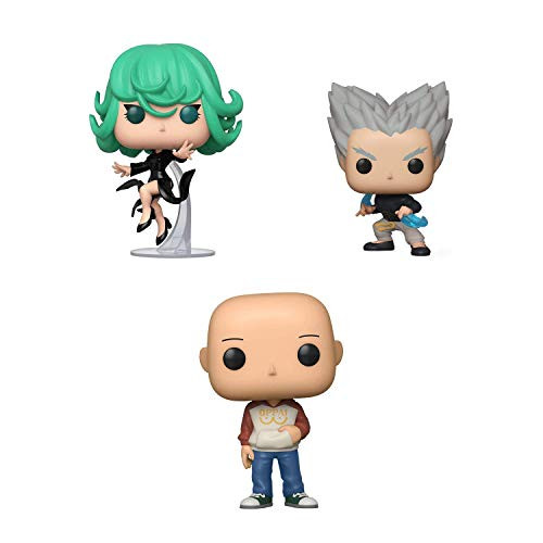 Funko Pop! Animation Bundle of 3: One Punch Man - Casual Saitama, Garou Flowing Water and Tornado