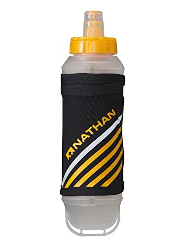 Nathan ExoShot Handheld Flask, Black/Orange, One Size