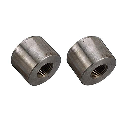 Steel Female 1/4 NPT Weld On Bung, 1/4" Weldable Fuel Tank Fitting, Pack of 2, Natural
