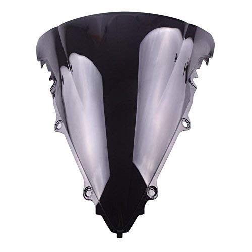 GZYF Smoke Motorbike Windshield Windscreen Compatible with Yamaha YZF R6 2003-2005 / YZF R6S 2006-2009