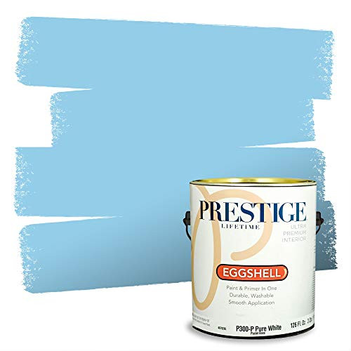 Prestige Interior Paint and Primer In One, Blue Sky, Eggshell, 1-Gallon