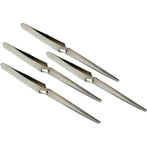 4 Third Hand Locking Tweezers Soldering Ring Tools