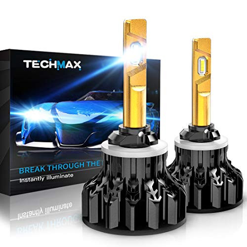 TECHMAX 880 LED Headlight Bulbs,Cree Chips 12000Lm 6500K Xenon White Extremely Bright 885 893 899 Conversion Kit of 2