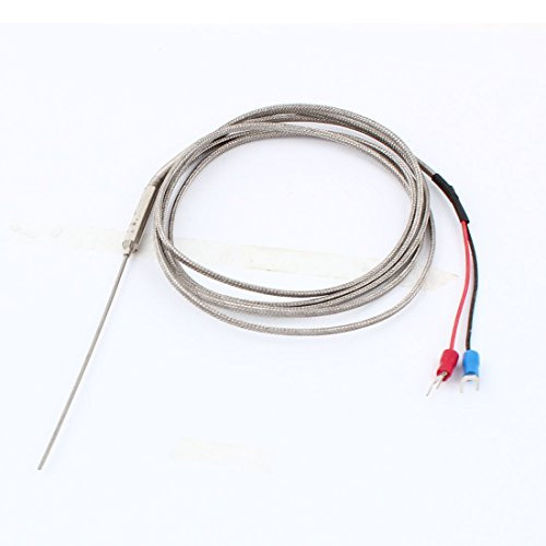 uxcell 100 x 1.5mm Probe K Type Temperature Thermocouple Sensor 0-400C 2M