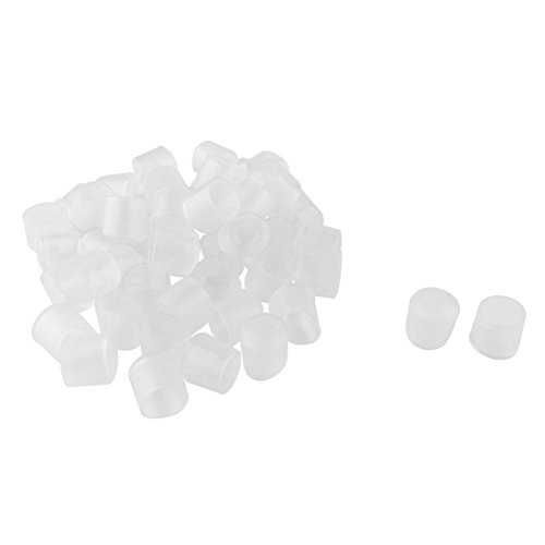 uxcell PVC Leg Tip Furniture Feet Floor Cap Covers Protector 16mm 0.63" Inner Dia 50pcs Decrease Noise Anti-Scratch