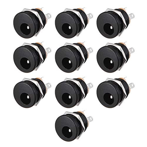 uxcell DC-022 5.5mmx2.1mm DC Power Jack Socket 3 Pin Female Panel Mount Connector 10pcs uxcell DC-022 5.5mmx2.1mm DC Power Jack Socket 3 Pin Female Panel Mount Connector 10pcs