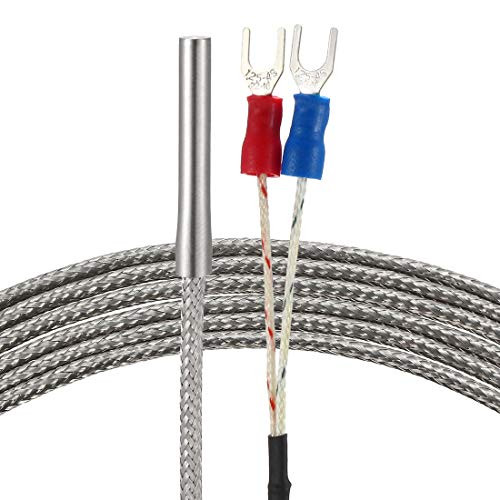 uxcell K Type Thermocouple Temperature Probe Sensor(0 to 600C) 16ft