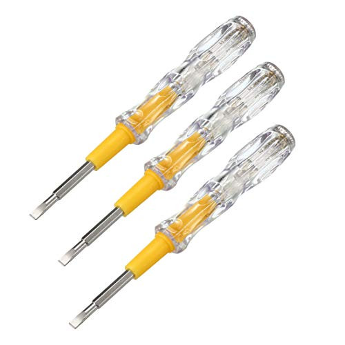 uxcell Voltage Detector Pen, Contact Voltage Tester 3.5mm Dual Head Slot Phillips Screwdriver Electric Circuit Tester Detector Electroprobe 100-500V 3pcs uxcell Voltage Detector Pen, Contact Voltage Tester 3.5mm Dual Head Slot Phillips Screwdriver Electric Circuit Tester Detector Electroprobe 100-500V 3pcs