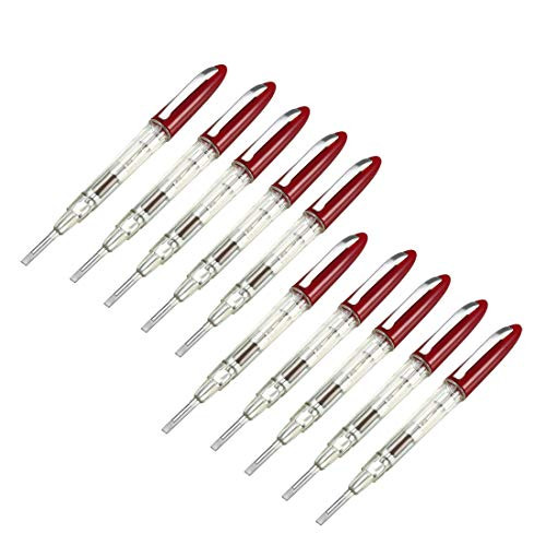 uxcell Voltage Detector Pen, Contact Voltage Tester 3mm Slot Screwdriver Electrical Circuit Tester Detector Electroprobe 100-500V 10pcs uxcell Voltage Detector Pen, Contact Voltage Tester 3mm Slot Screwdriver Electrical Circuit Tester Detector Electroprobe 100-500V 10pcs