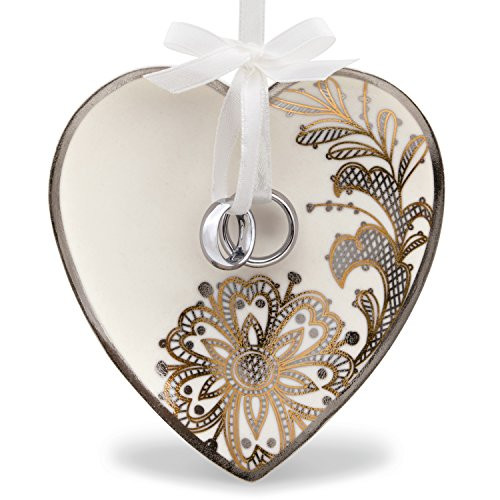 Hallmark Keepsake 2017 With This Ring Wedding Porcelain Dated Christmas Ornament