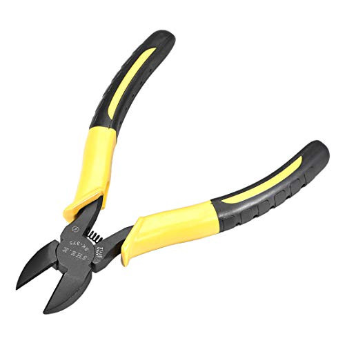 uxcell Diagonal Cutting Pliers 6 Inch Flush Wire Cutter Side Cutting Pliers W Yellow Grip