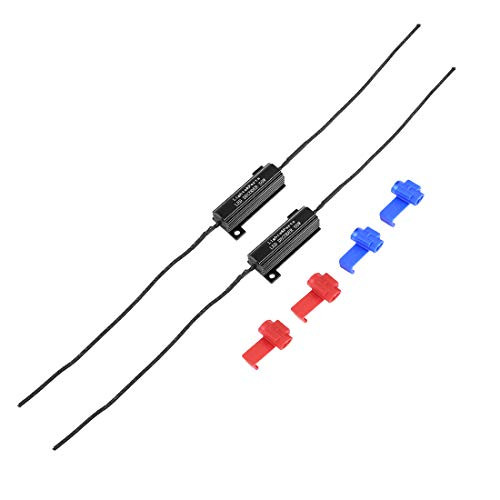X AUTOHAUX 50W 6 Ohm Load Resistors Adaptor Car LED Light Error Free Canceller Decoder Kit