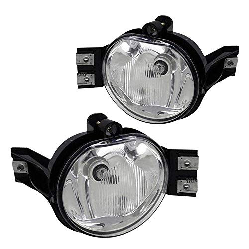 Driving Fog Lights Lamps Replacement for 2002 2003 2004 2005 2006 2007 2008 Dodge Ram 1500 2500 3500 Pickup Truck 55077475AE 55077474AE