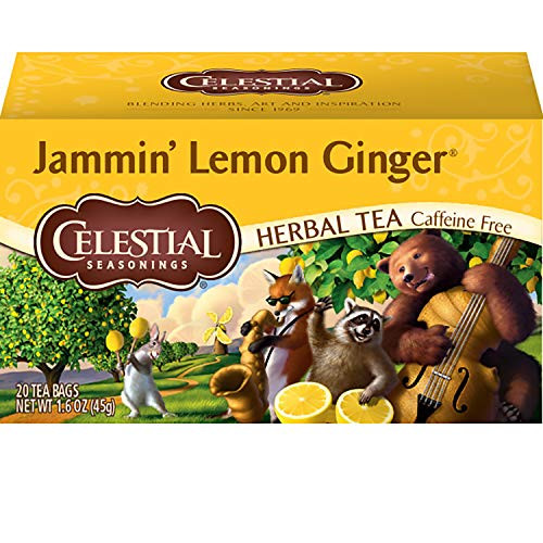 Celestial Seasonings Herbal Tea, Jammin' Lemon Ginger, 20 Count (Pack Of 6) Celestial Seasonings Herbal Tea, Jammin' Lemon Ginger, 20 Count (Pack Of 6)