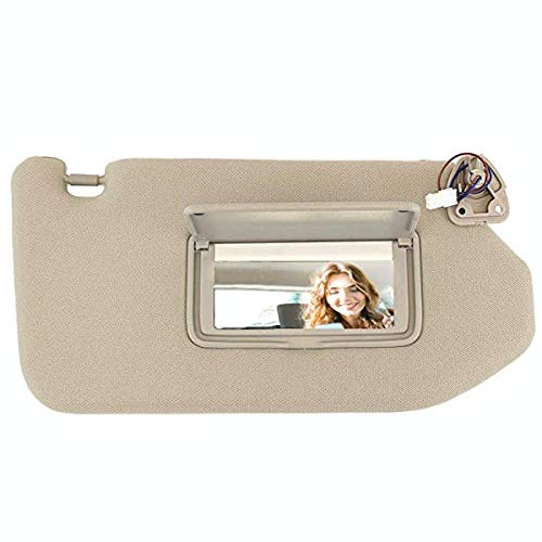 SAILEAD Right Passenger Side Sun Visor with Light Compatible with 2013 2014 2015 2016 2017 2018 Nissan Pathfinder and 2014-2017 Infiniti QX60