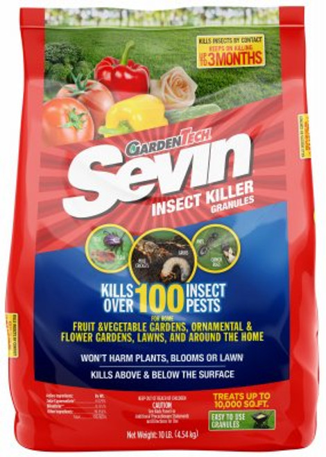 Sevin 100530128 GardenTech Insect Killer Lawn Granules, 10 Pound White Sevin 100530128 GardenTech Insect Killer Lawn Granules, 10 Pound White
