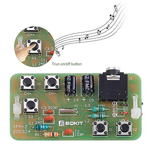 IS Icstation FM 76MHz-108MHz Stereo FM Radio Receiver Module PCB DIY Electronic Soldering Kits Practice Project