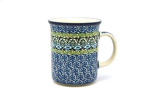 Polish Pottery Mug - Big Straight Sided - Tranquility