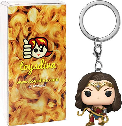 Wonde?r Woma?n: Funk?o Pocket Pop! Mini-Figural Keychain Bundle with 1 Compatible 'ToysDiva' Graphic Protector (46699 - B) Wonde?r Woma?n: Funk?o Pocket Pop! Mini-Figural Keychain Bundle with 1 Compatible 'ToysDiva' Graphic Protector (46699 - B)