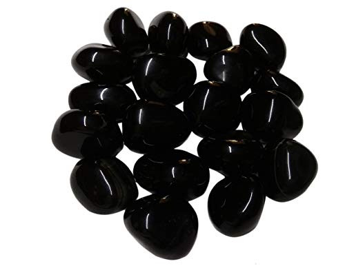 WholesaleGemShop - Genuine Black Onyx 100 gm.Tumbled Stones, Metaphysical Healing, Chakra Stone, Reiki, Gift
