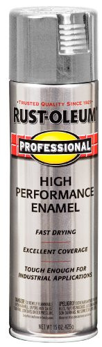 Rust-Oleum 7581838 Professional High Performance Enamel Spray Paint, 15 oz, Light Machine Gray