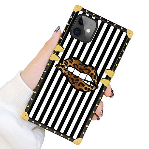 Square Case for iPhone 11 2019 6.1 Inch Leopard Lips Luxury Elegant Soft TPU Shockproof Protective Metal Decoration Corner Back Cover Case iPhone 11 Case Square Case for iPhone 11 2019 6.1 Inch Leopard Lips Luxury Elegant Soft TPU Shockproof Protective Metal Decoration Corner Back Cover Case iPhone 11 Case