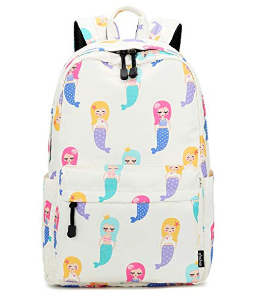 Abshoo Cute Lightweight Mermaid Backpack for Girls Kids School Backpacks (Mermaid Beige)