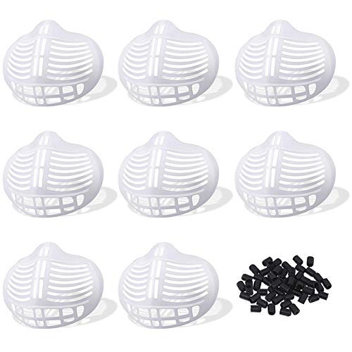 8pcs 3D Stand Bracket Inner Support Frame Bracket Face Mas-k Bracket for Lipstick Protection and Supporting More Breathing Space