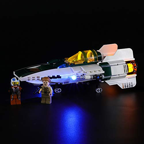 BRIKSMAX Led Lighting Kit for Star Wars Resistance A-Wing Starfighter - Compatible with Lego 75248 Building Blocks Model- Not Include The Lego Set