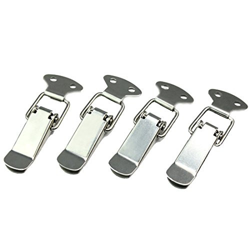 Flyshop 4 Set 304 Stainless Steel Spring Loaded Toggle Case Box Chest Trunk Latch Catch Clamp Clip