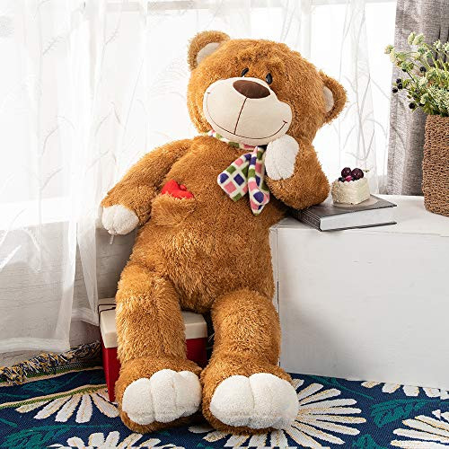 MaoGoLan Giant Teddy Bear Cute Soft Teddy Bear Stuffed Animal Plush Toys 30 Inches Brown Teddy Bear MaoGoLan Giant Teddy Bear Cute Soft Teddy Bear Stuffed Animal Plush Toys 30 Inches Brown Teddy Bear