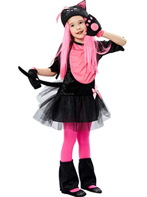 Cat Costume for Girls Halloween Cat Cosplay Set for Kids Dress Up Halloween Party Pretend Role Play (9-10 Years) Cat Costume for Girls Halloween Cat Cosplay Set for Kids Dress Up Halloween Party Pretend Role Play (9-10 Years)