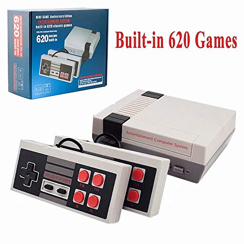 SUNHM Retro Game Console Plug & Play Classic Game Handheld Console,Classic Game Console Built-in 620 Game Video Game Console,Handheld Game Player Console for Family TV Video