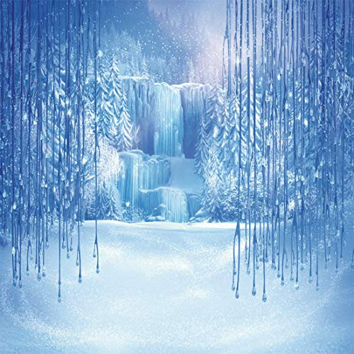 LYWYGG 8X8FT Ice and Snow White World Photography Backdrops Background Christmas Winter Frozen Snow Ice Crystal Pendant World for Children Photo Studio Props Backdrop CP-12-0808 LYWYGG 8X8FT Ice and Snow White World Photography Backdrops Background Christmas Winter Frozen Snow Ice Crystal Pendant World for Children Photo Studio Props Backdrop CP-12-0808