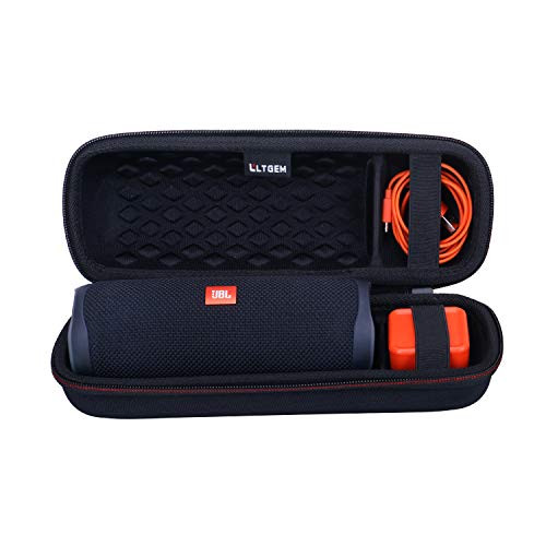 LTGEM EVA Hard Carrying Case for JBL FLIP 5 Waterproof Portable Bluetooth Speaker - Black