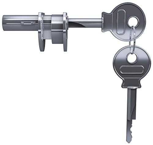 CRL Chrome Finish Universal Plunger Lock - Keyed Alike