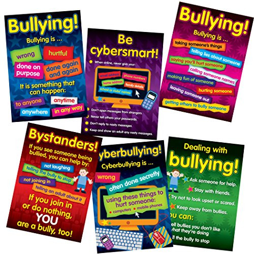 Didax DD-556601 Bullying in a Cyber World 6-Poster Set, Grades 2-5 (Pack of 6)