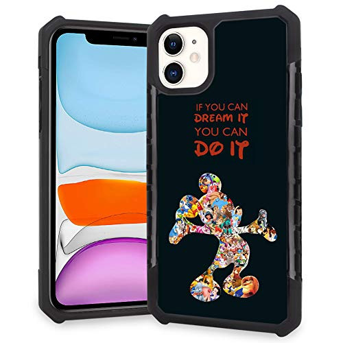 DISNEY COLLECTION iPhone 11 Case Disney Mickey Square Phone Cover Anti-Fall 360 Degree Shockproof Protective Case Compatible for iPhone 11 6.1 Inch 2019 DISNEY COLLECTION iPhone 11 Case Disney Mickey Square Phone Cover Anti-Fall 360 Degree Shockproof Protective Case Compatible for iPhone 11 6.1 Inch 2019