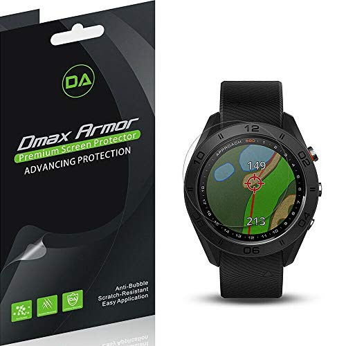 (6 Pack) Dmax Armor for Garmin Approach S60 Screen Protector, Anti Bubble High Definition Clear Shield