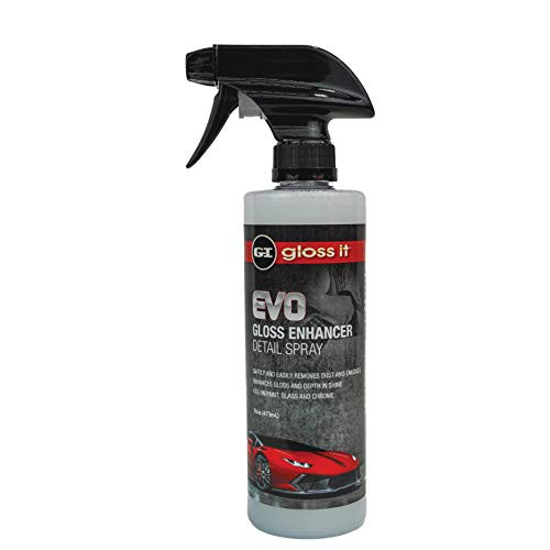 Gloss Enhancer Detail Spray | Quick Waterless Detailer Spray for Car Detailing | Add Shine Gloss Depth Paint | Car Wash Kit & Dust Remover (16 oz)
